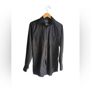 Stafford Black Button Down Dress Shirt Size 14.5/32-33